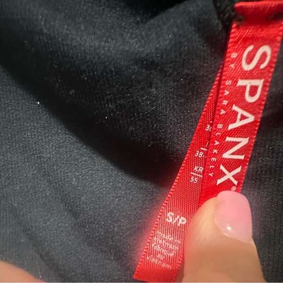 Spanx Maternity Womens Leggings Black Faux Leather Mama Faux Size Small - Picture 6 of 6